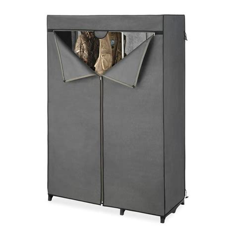 whitmor deluxe utility closet with gray cover